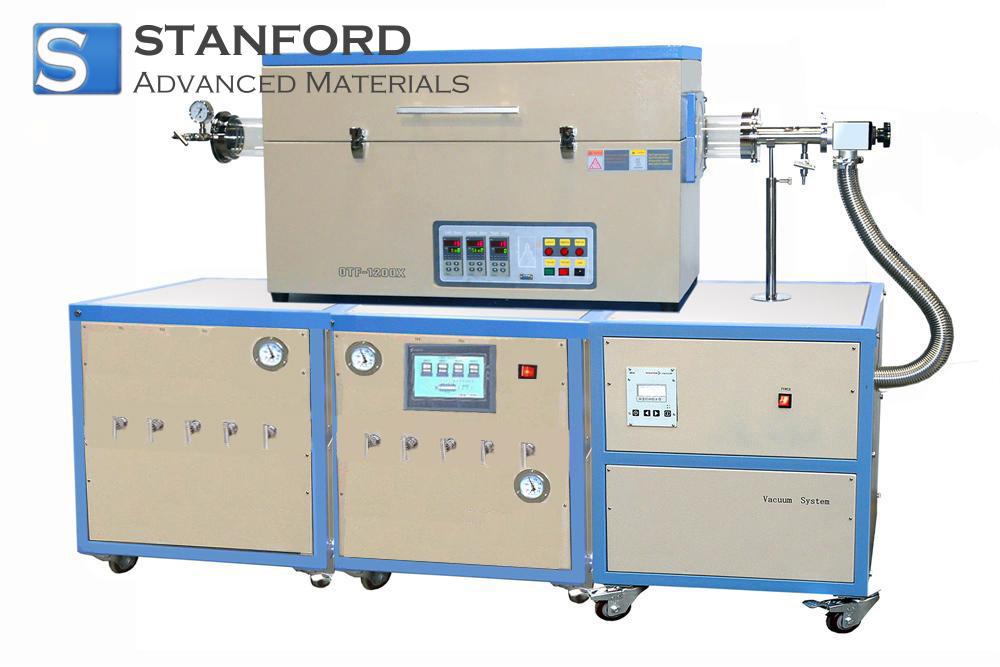 (Discontinued) 1200C Three Zones Tube Furnace with Vacuum Pump for CVD OTF-1200X-4-III-9HV