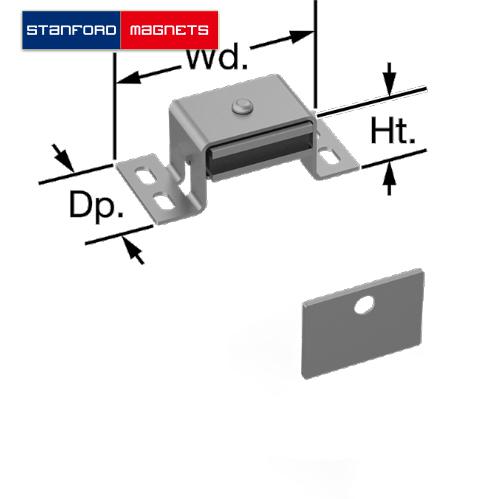 SMON6113 (Discontinued) 1 Layer Aluminum Dull Magnetic Latches