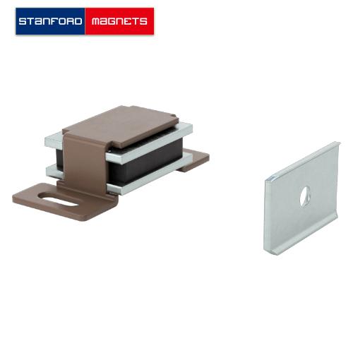 SMON6116 (Discontinued) 2 Layers Brown Painted Aluminum Dull Magnetic Latches