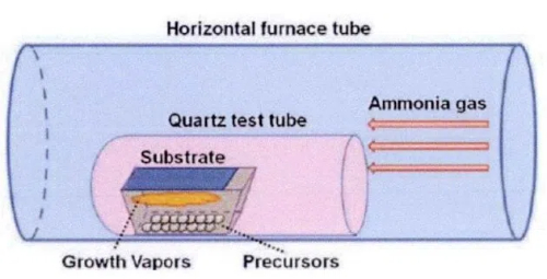 Schematic Diagram of The Device for Synthesizing Hexagonal Boron Nitride Nanosheets