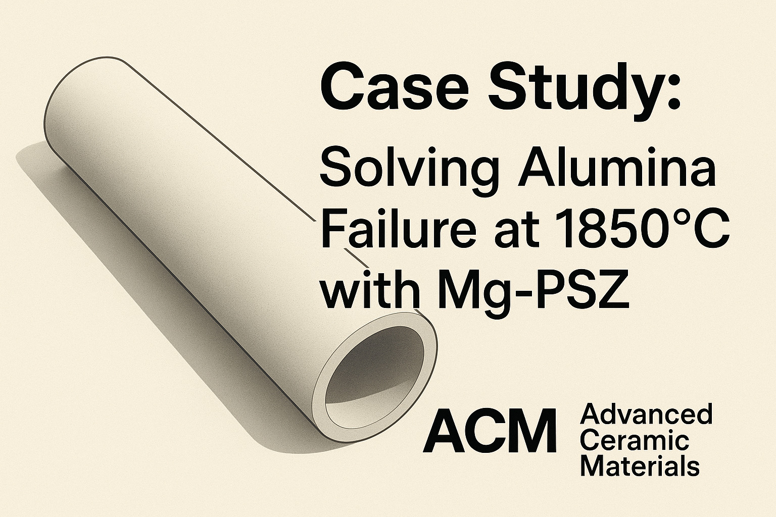 Case: Replacing Alumina Tubes with Mg-Stabilized Zirconia to Meet 1850°C Demands