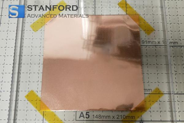Monolayer Graphene Film on Cu Foil 150x150 mm with PMMA Coating
