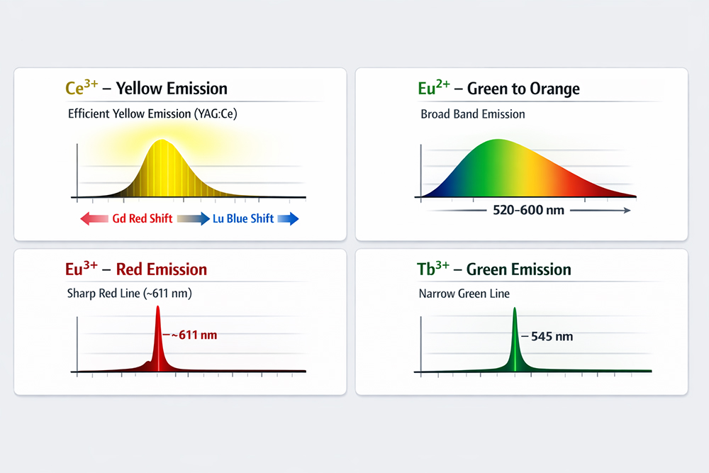Rare Earth Ions Colors