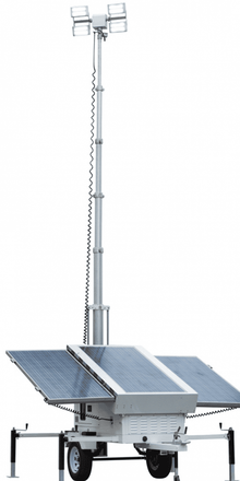 mobile solar light tower