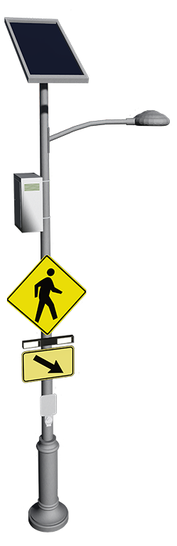 RRFB Crosswalk Solar Lighting System