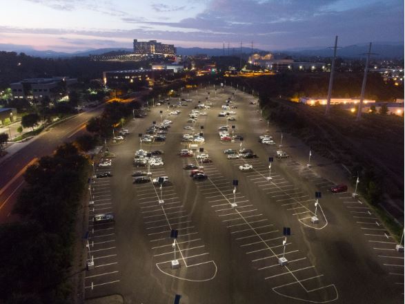 Parking lot light - solar for municipality