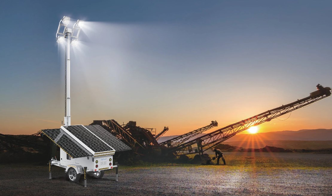 Hybrid Mobile Solar Powered Light Towers