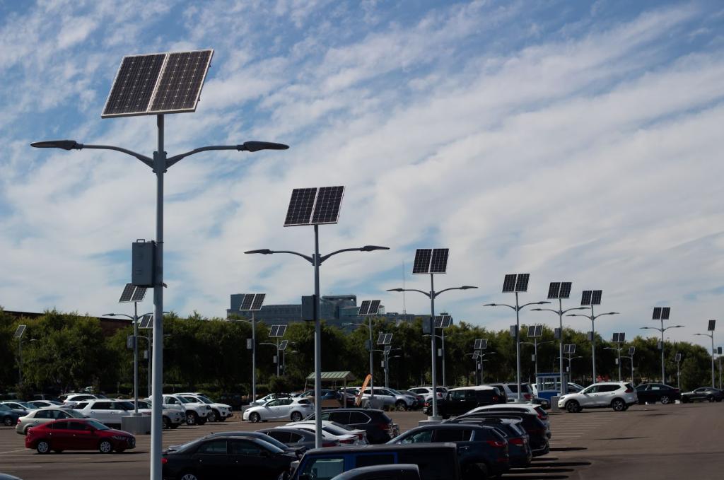 Solar-powered Parking Lot Lights in Oklahoma